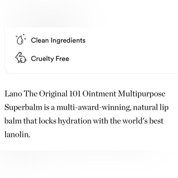 $13❤️‍🔥 LAST 1! Lano Lanolips The Original 101 Ointment Lip Balm Superbalm NEW - Picture 6 of 10